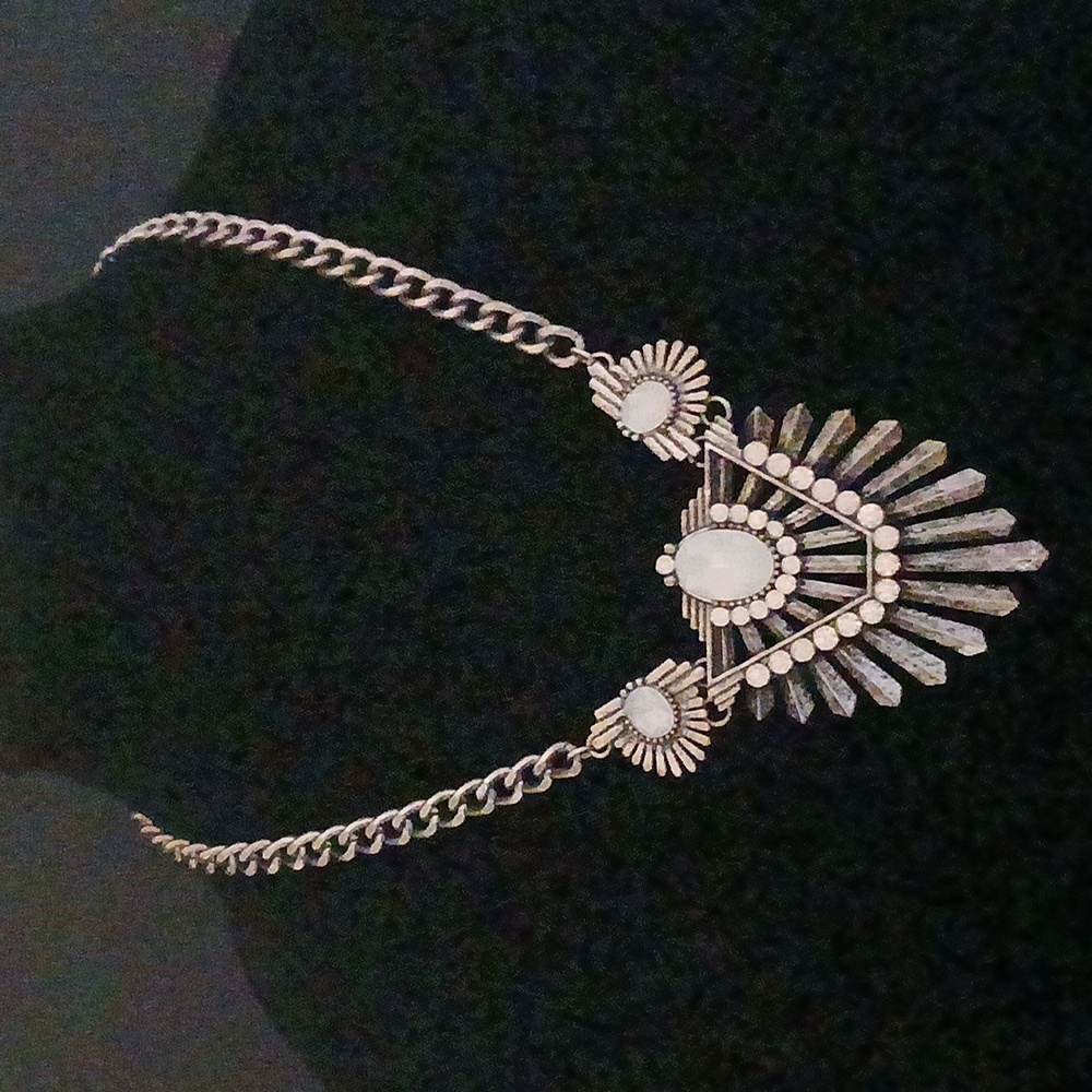 Silver Geometric Necklace